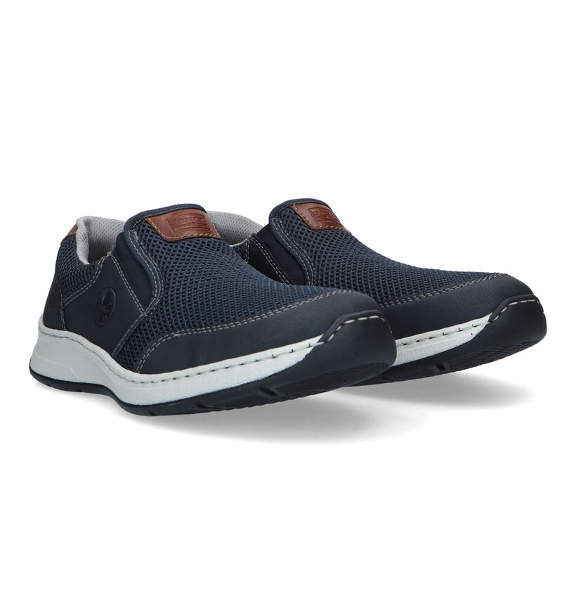 Rieker Chaussures à enfiler en Bleu foncé pour hommes (323612) - pour semelles orthopédiques