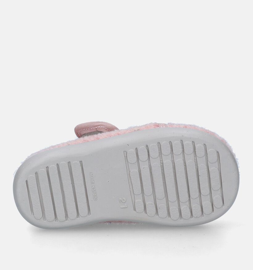 Milo & Mila Pantoufles pour bébé en Rose pour filles (332272) - pour semelles orthopédiques