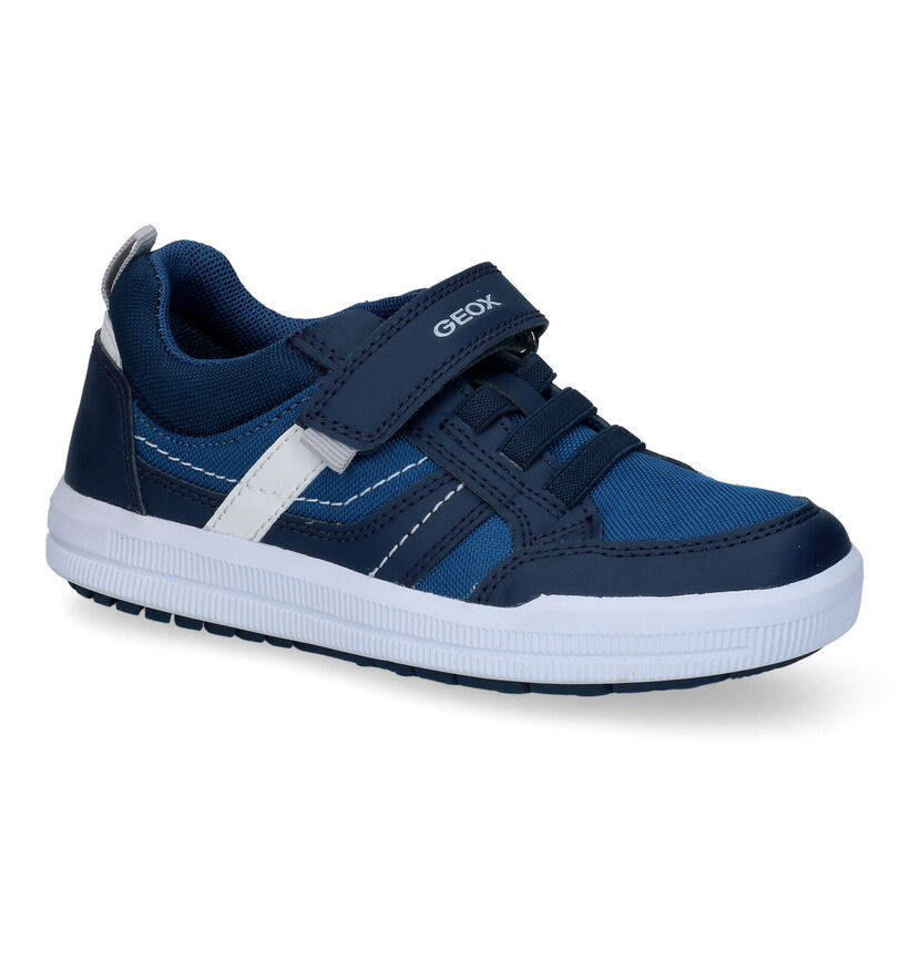 Geox Arzach Chaussures basses en Bleu pour garçons (302606) - pour semelles orthopédiques