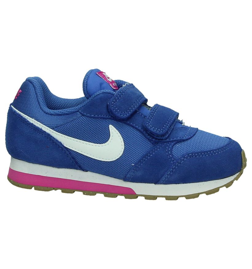 Nike MD Runner Blauwe Sneakers in stof (198110)