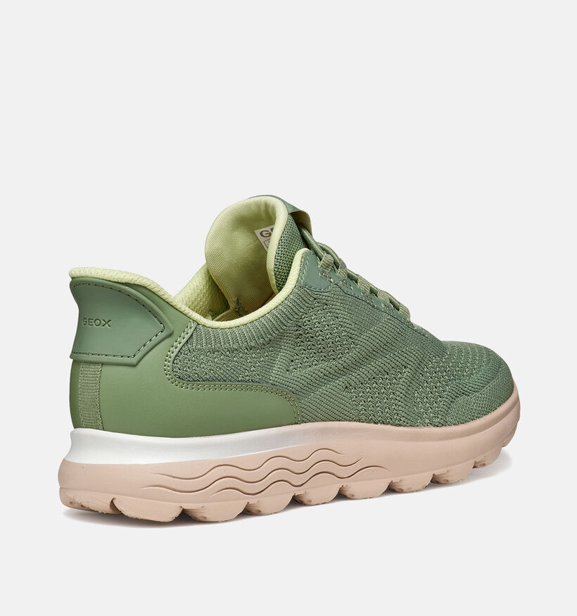 Geox D Spherica Plus Kaki Sneakers voor dames (368142) - geschikt voor steunzolen