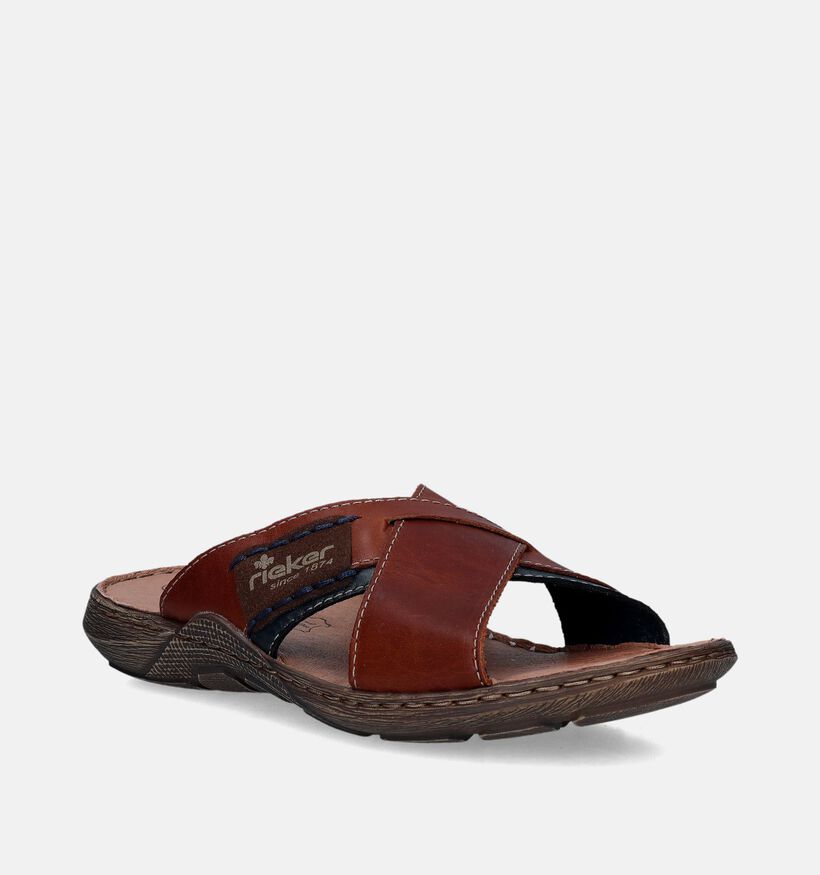 Rieker Bruine Slippers voor heren (354817)