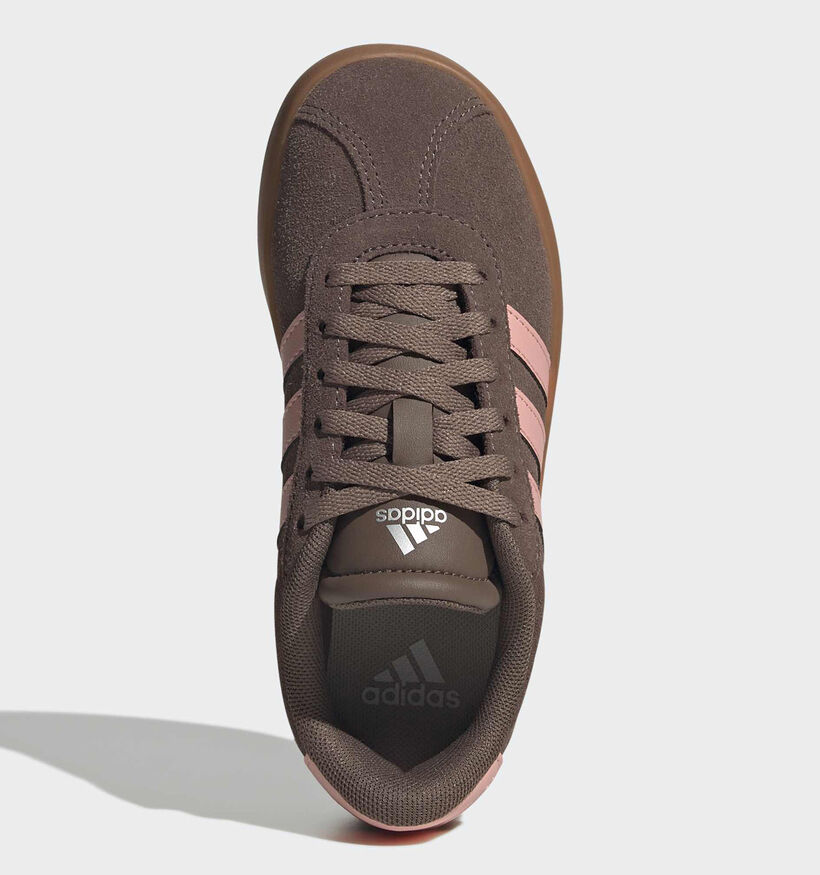 adidas VL Court Bruine Lage Sneakers voor meisjes (375498)