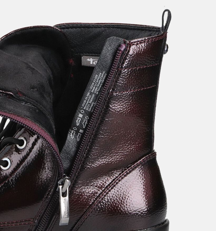 Tamaris Bordeaux Boots met Veter en Rits voor dames (378921) - geschikt voor steunzolen
