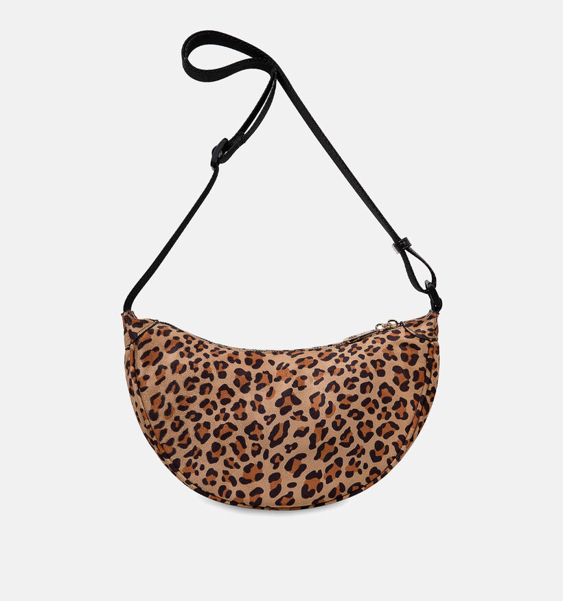 Laurent David Leopard Bruine Crossbody tas voor dames (358047)