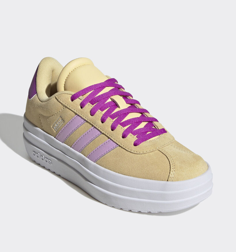 adidas VL Court Bold Baskets basses en Orange pour filles (357478) - pour semelles orthopédiques