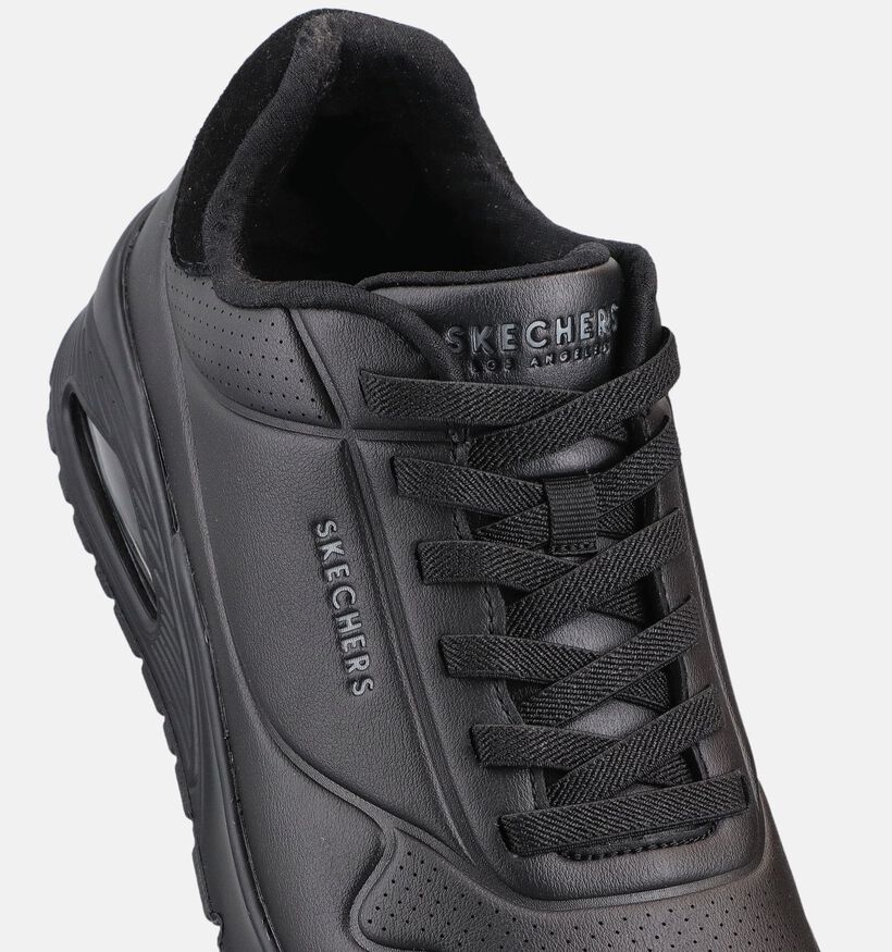 Skechers Uno Tailored Air Baskets en Noir pour hommes (375648) - pour semelles orthop&eacute;diques