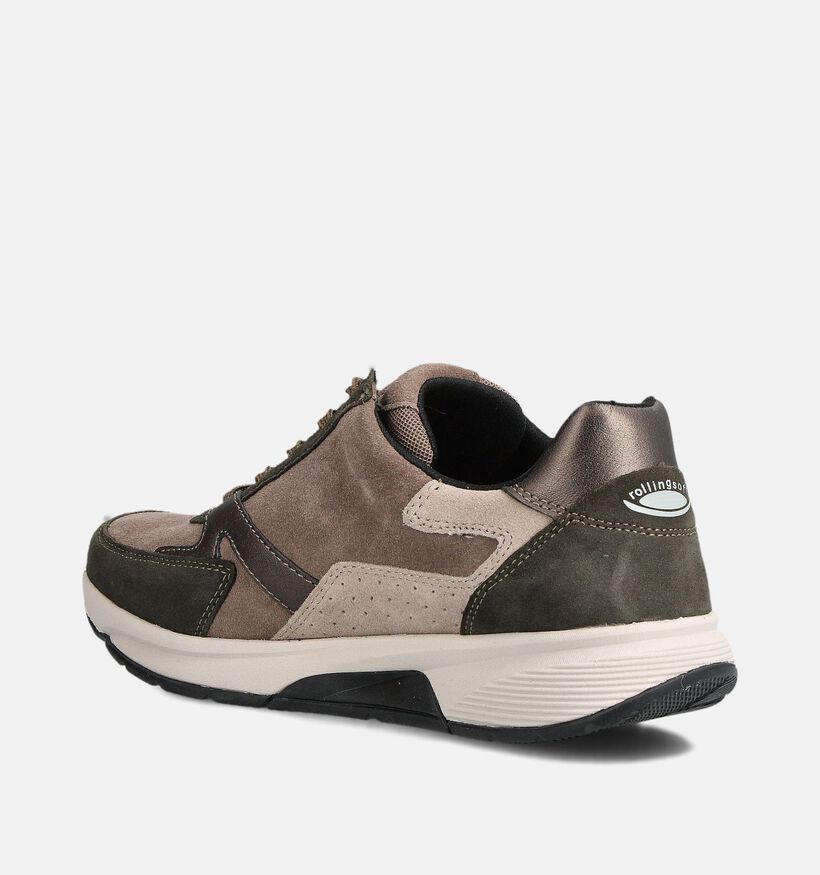 Gabor Rollingsoft Chaussures à lacets en Vert kaki pour femmes (361645) - pour semelles orthopédiques