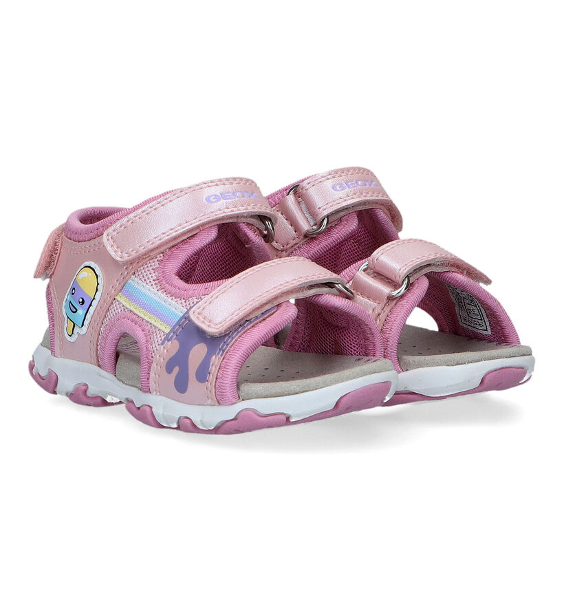 Geox Flaffee Roze Sandalen in kunstleer (326583)