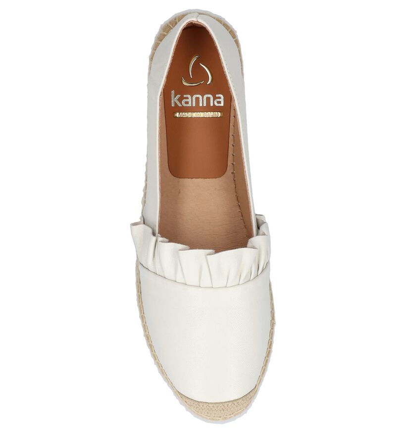 Kanna Espadrilles en Écru en cuir (246577)