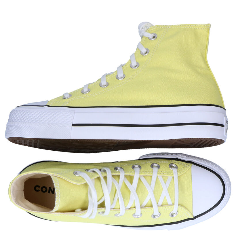 Converse AS Platform Gele Sneakers in stof (287156)