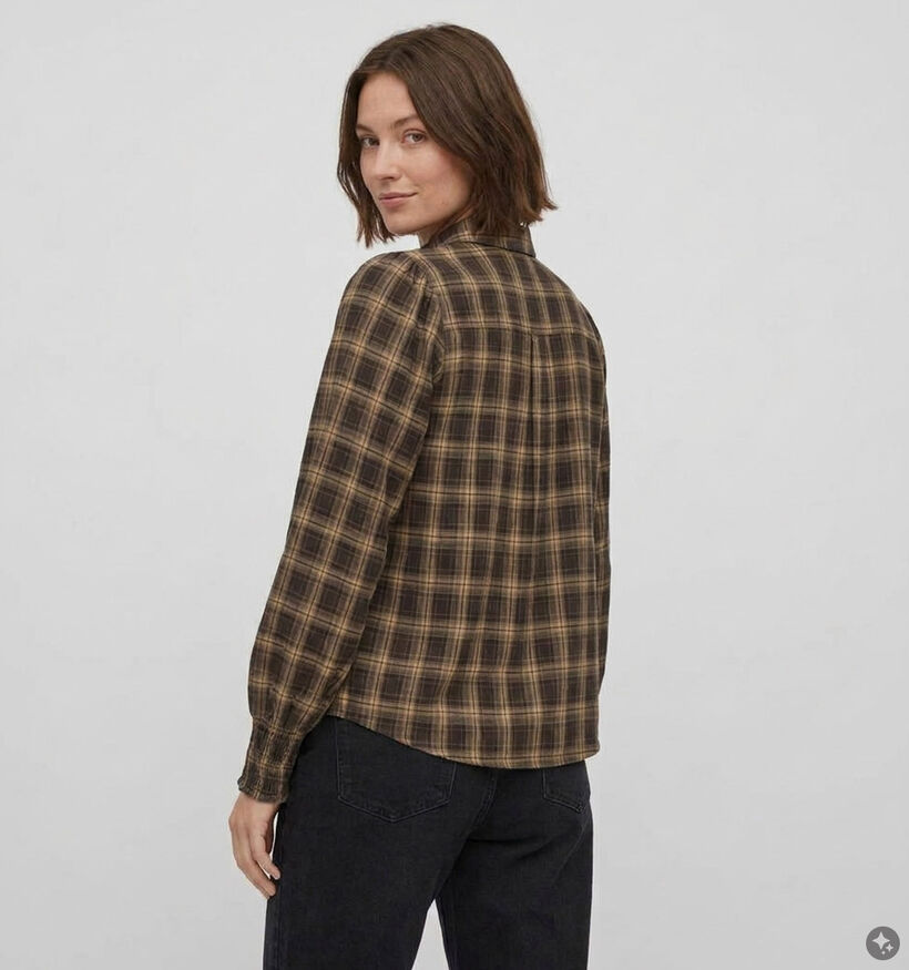 Vila Lene Donkerbruine Blouse voor dames (379750)