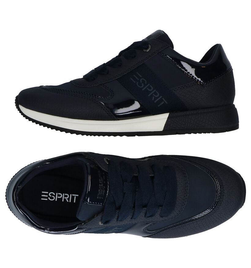 Esprit Mallorca Blauwe Sneakers in kunstleer (280473)