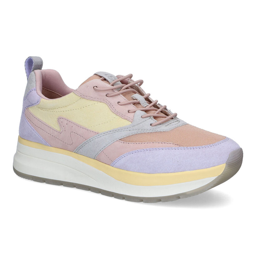 Tamaris Roze Sneakers in stof (306340)