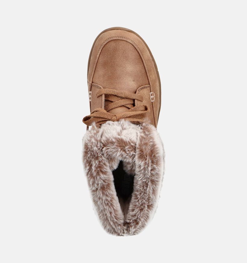 Skechers Easy Going Chilly Standards Boots à lacets en Cognac pour femmes (362127) - pour semelles orthopédiques