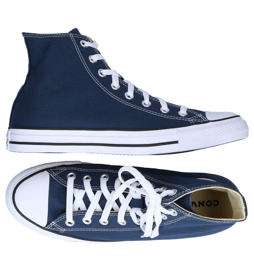 Converse Chuck Taylor All Star Hi Zwarte Sneakers voor dames, heren (361446)
