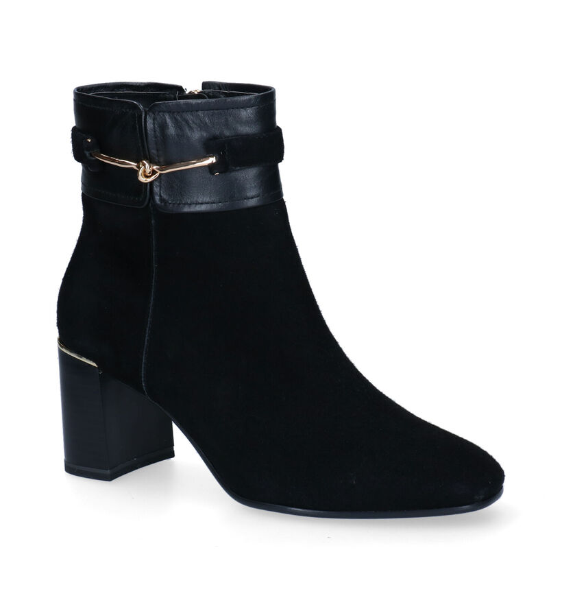 Tamaris Bottines à talons en Noir en nubuck (297057)