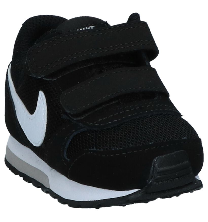 Zwarte Velcro Babysneakers Nike MD Runner 2 in kunstleer (234329)