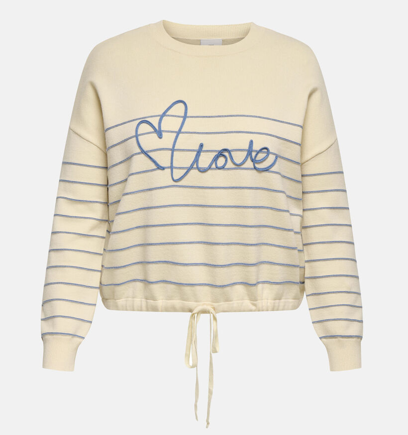 ONLY Carmakoma Carsigne Pull en Beige pour femmes (374870)