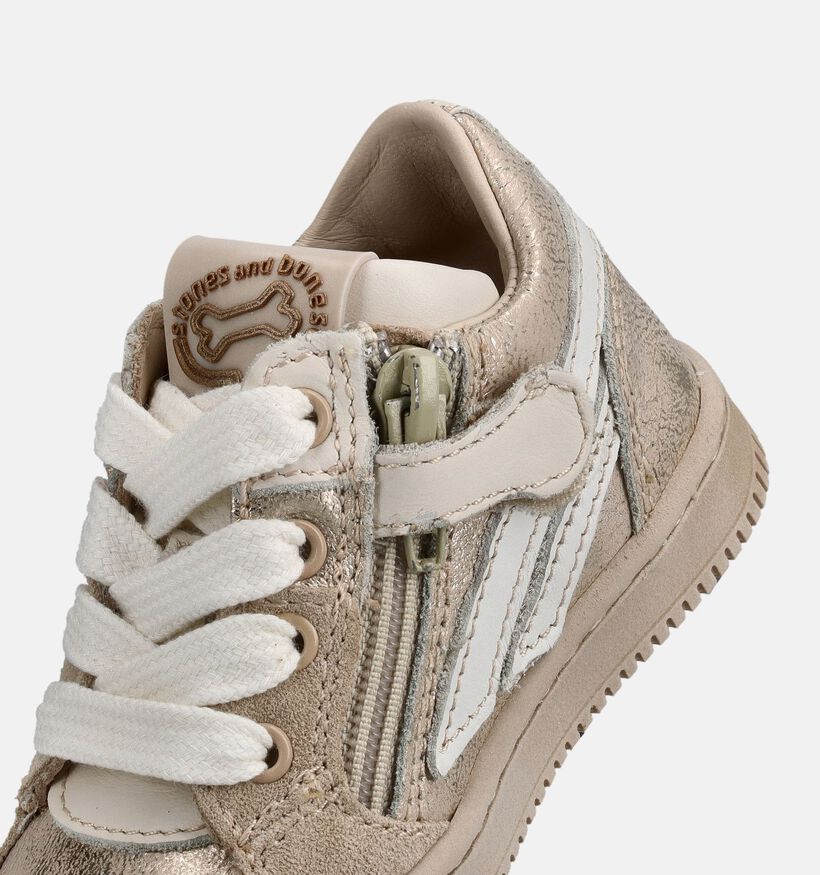 STONES and BONES Nomi Baskets pour b&eacute;b&eacute; en Or pour filles (373753) - pour semelles orthop&eacute;diques