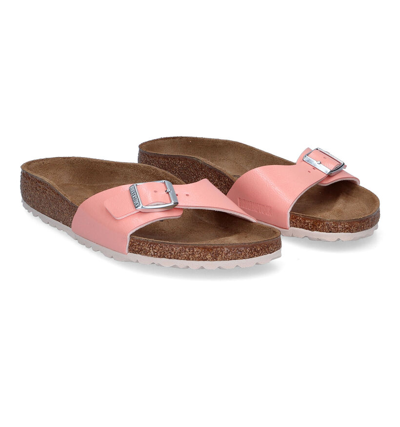 Birkenstock Madrid Zwarte Slippers in kunstleer (302977)