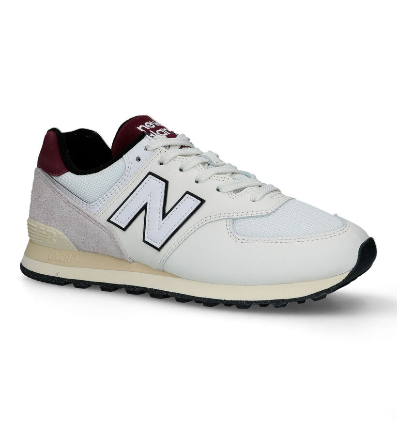 New Balance U 574 Witte Sneakers voor heren (319189) - geschikt voor steunzolen