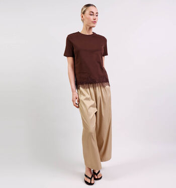 Vero Moda T-shirts Bruin/Blauw