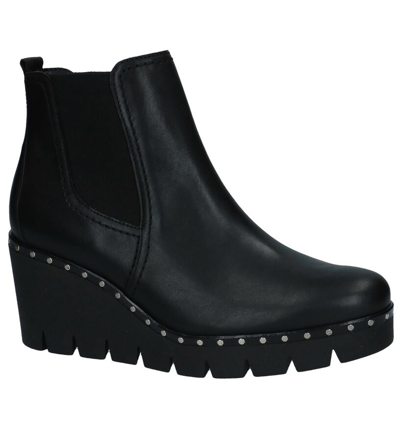 Gabor Best Fitting Bottillons en Noir en cuir (231195)