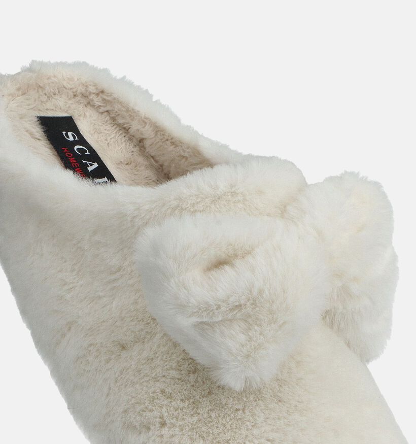 Scapa Pantoufles en Ecru pour femmes (364023) - pour semelles orthopédiques