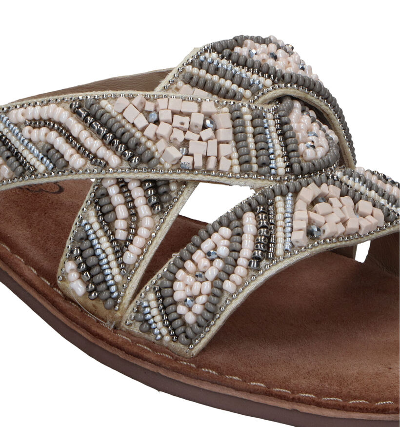 Lazamani Beige Slippers voor dames (335094)