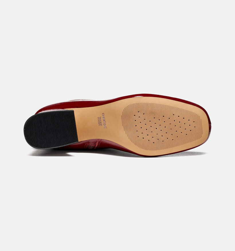 Geox Kalidine Bordeaux Enkellaarzen met Lage Hak voor dames (377783)