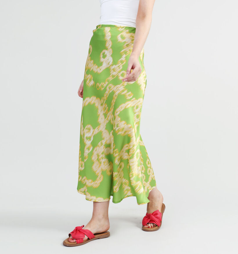 Vila Kooki Groene Midi rok voor dames (331832)