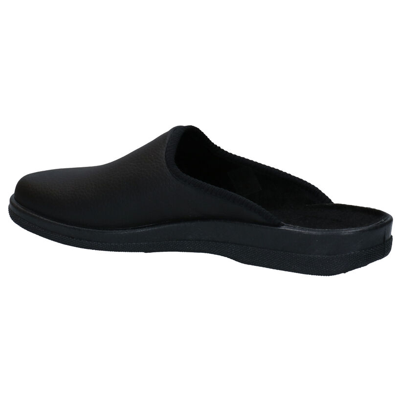 Slippers Comfort Pantoufles ouvertes en Noir pour hommes (143258)