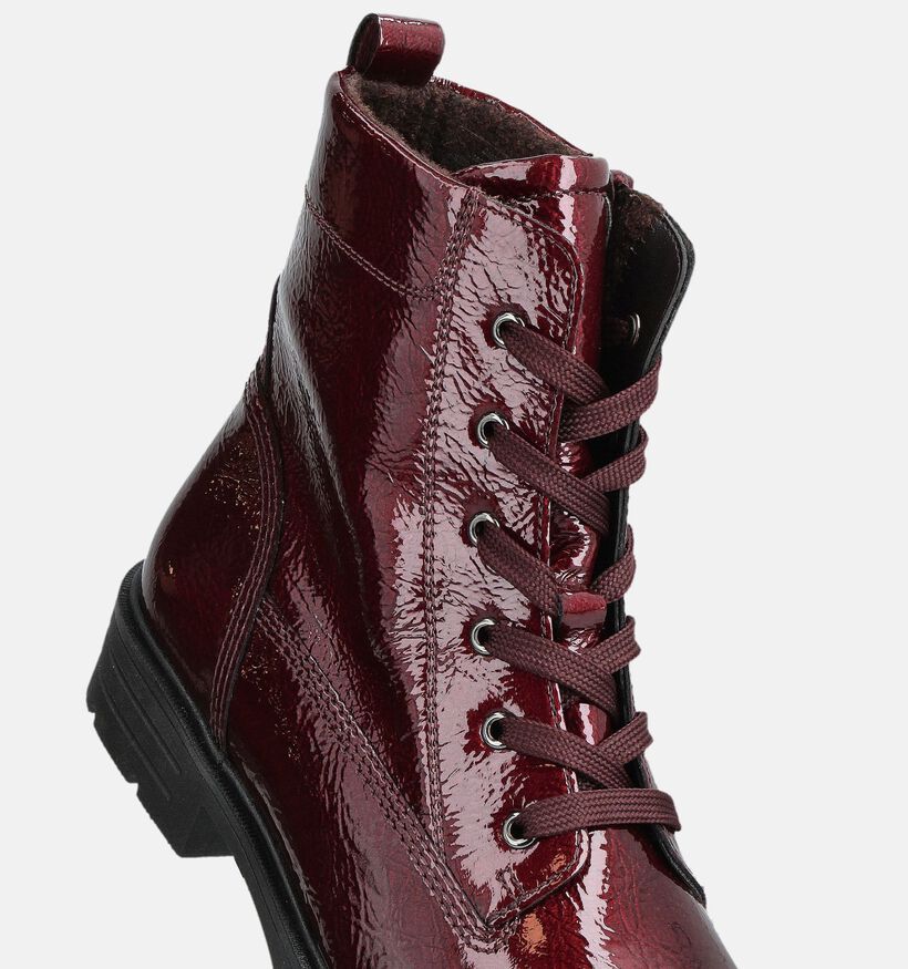 Gabor Boots à lacets en Bordeaux pour femmes (363138) - pour semelles orthopédiques