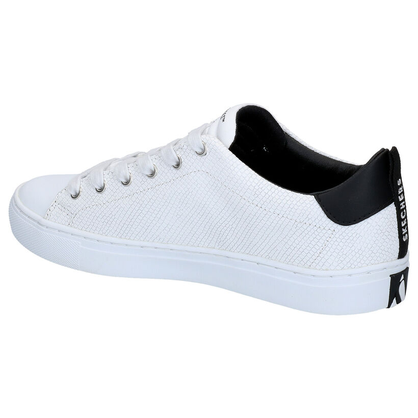 Skechers Side Street Chaussures à lacets en Blanc en simili cuir (291943)