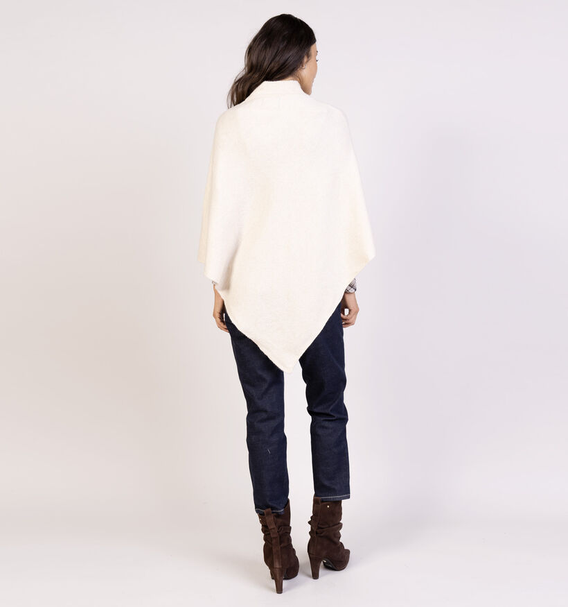 Pieces Fortuna Lichbeige Poncho voor dames (361129)
