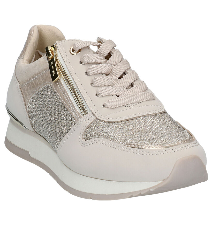 Tamaris Beige Sneakers in kunstleer (286291)