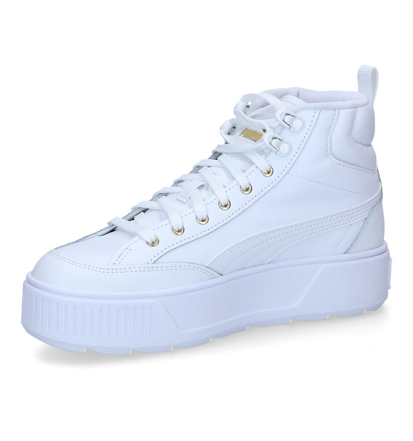 Puma Karmen Mid Baskets en Blanc pour femmes (311247) - pour semelles orthopédiques