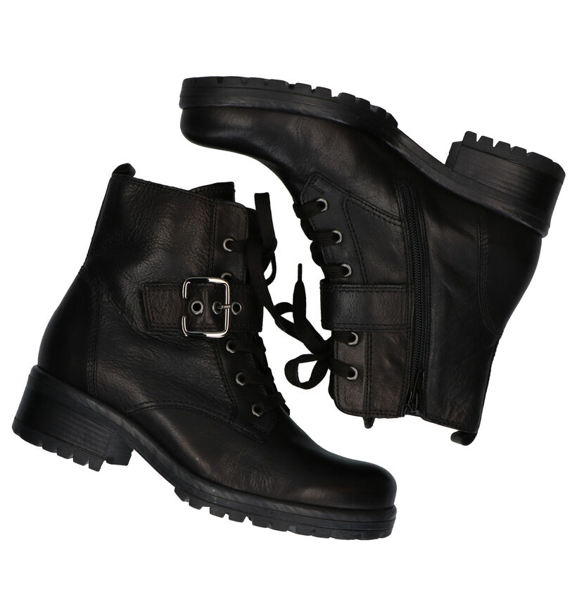 Gabor Best Fitting Zwarte Boots in leer (282397)