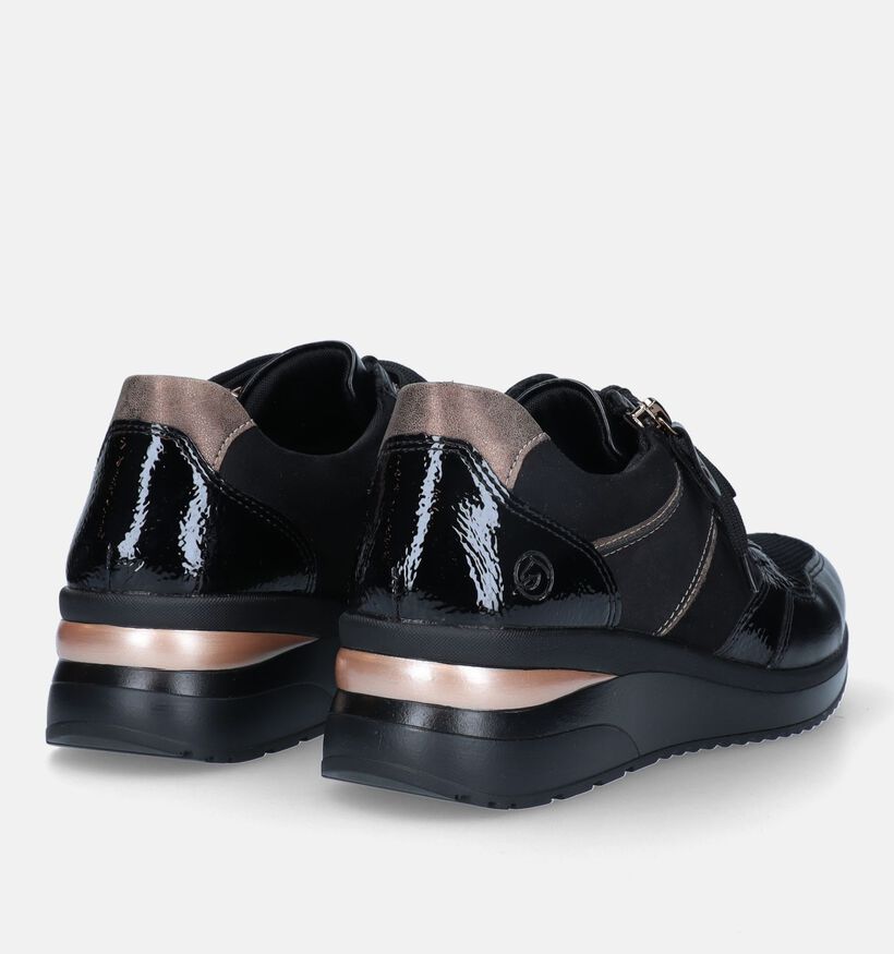 Remonte Zwarte Sneakers Met Sleehak voor dames (328452) - geschikt voor steunzolen