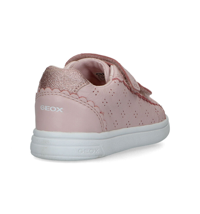 Geox Djrock Roze Velcroschoenen voor meisjes (326574) - geschikt voor steunzolen