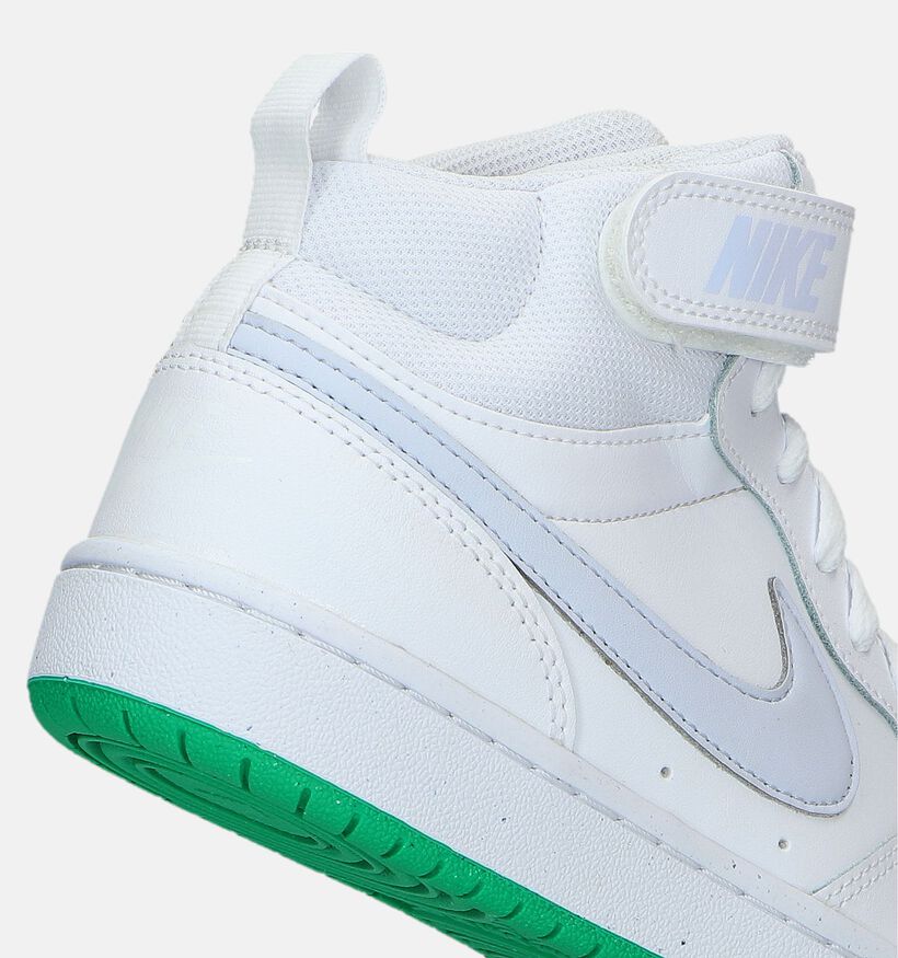 Nike Court Borough Mid 2 GS Baskets en Blanc pour filles (334886)