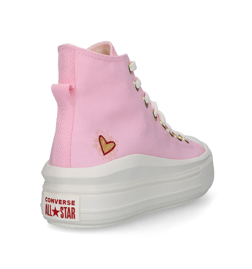 Converse CT All Star Move Baskets en Rose pour femmes (320406)