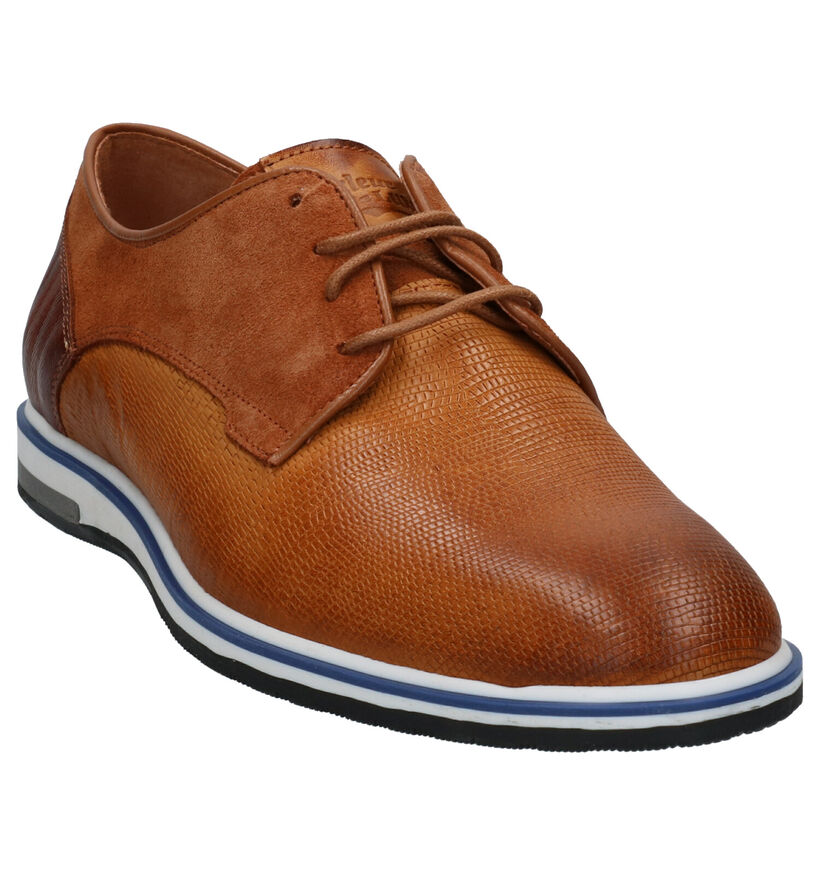 Cycleur de Luxe Plus Chaussures habillées en Bleu en cuir (272398)