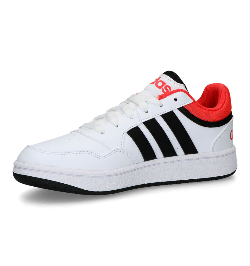 adidas Hoops 3.0 Witte Sneakers voor jongens (318804)