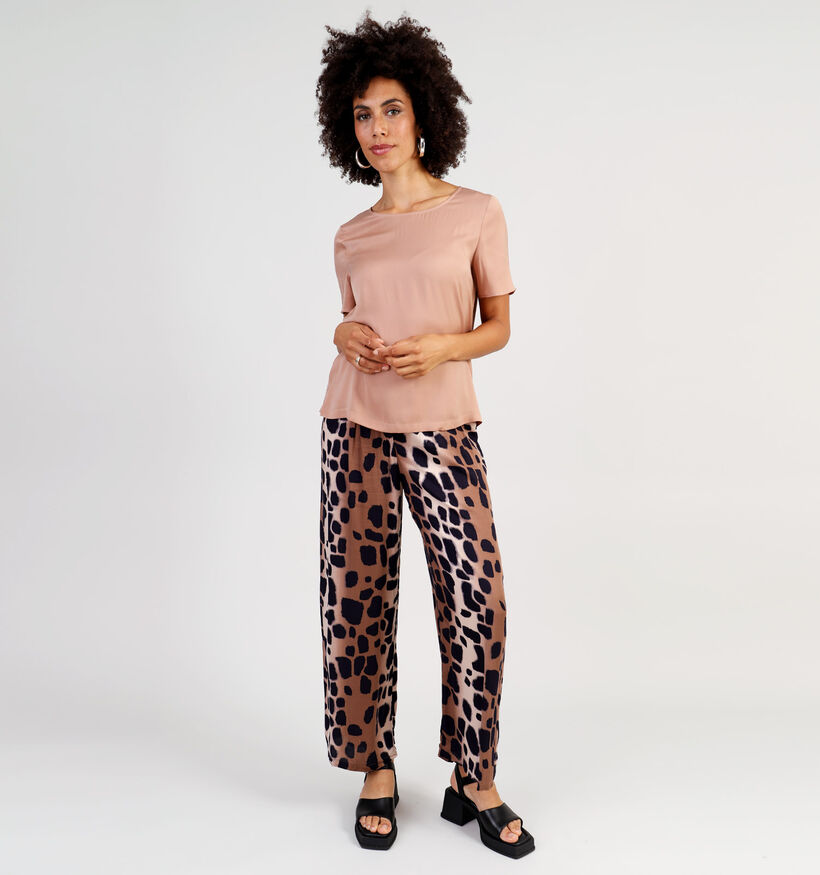 comma Beige T-shirt voor dames (341694)