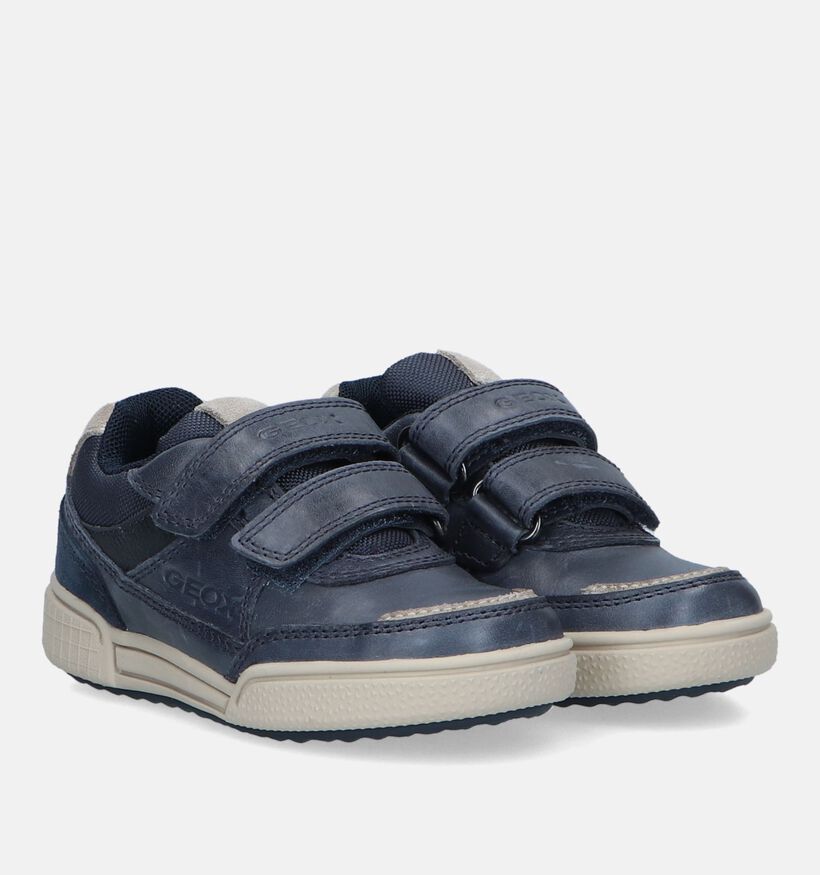 Geox Poseido Chaussures à velcro en Noir pour garçons (330066) - pour semelles orthopédiques