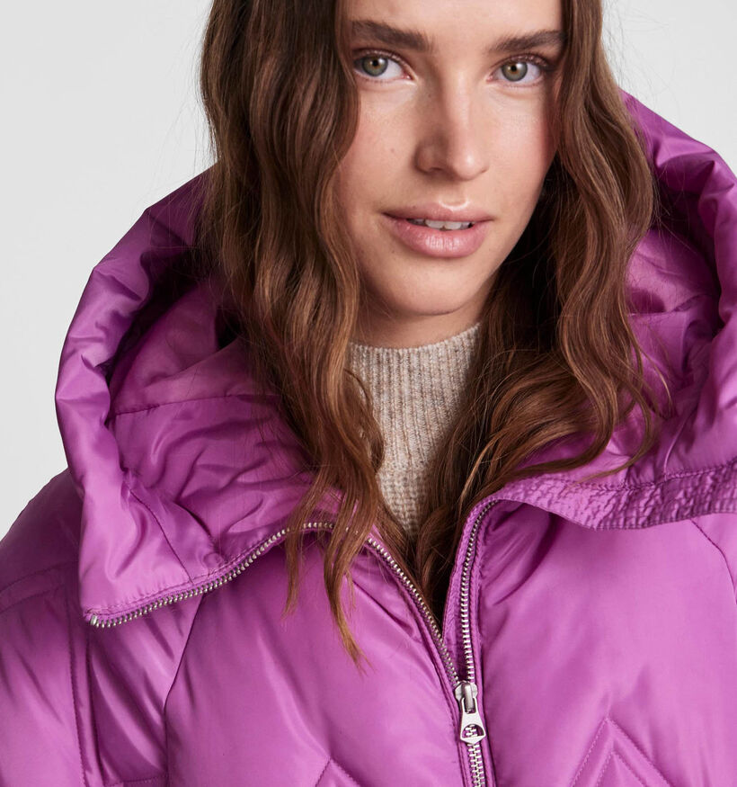 Pieces Jocelyn Manteau puffer en Rose pour femmes (332360)