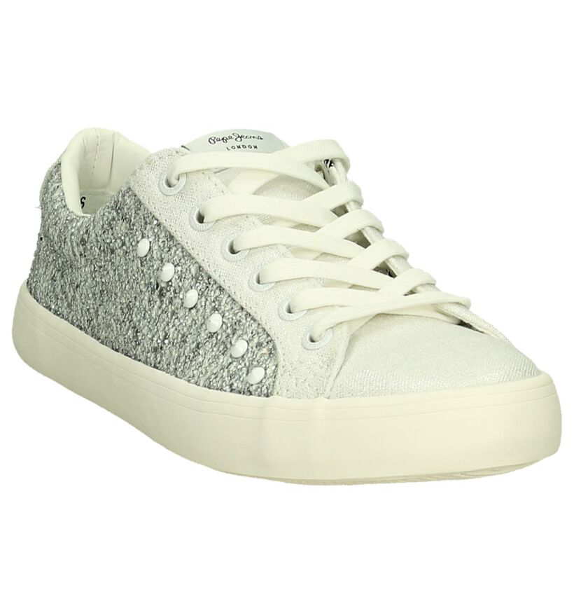 Pepe Jeans Clinton Zilver Sneakers, , pdp