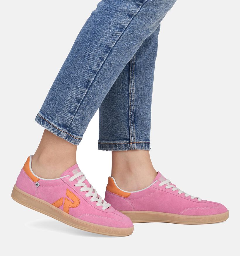 Rieker R-Evolution Baskets en Rose pour femmes (354976) - pour semelles orthopédiques